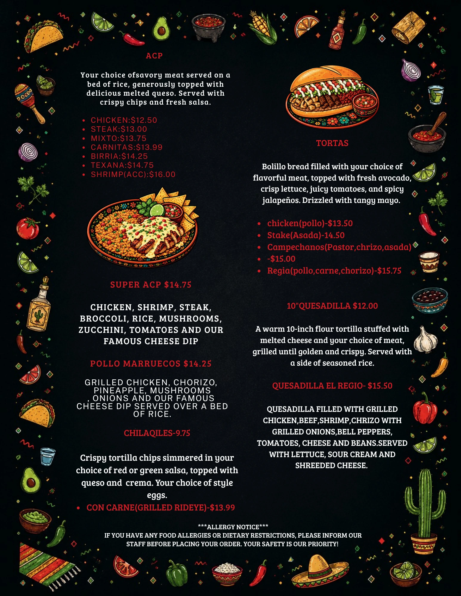 EL REGIO menu page 4