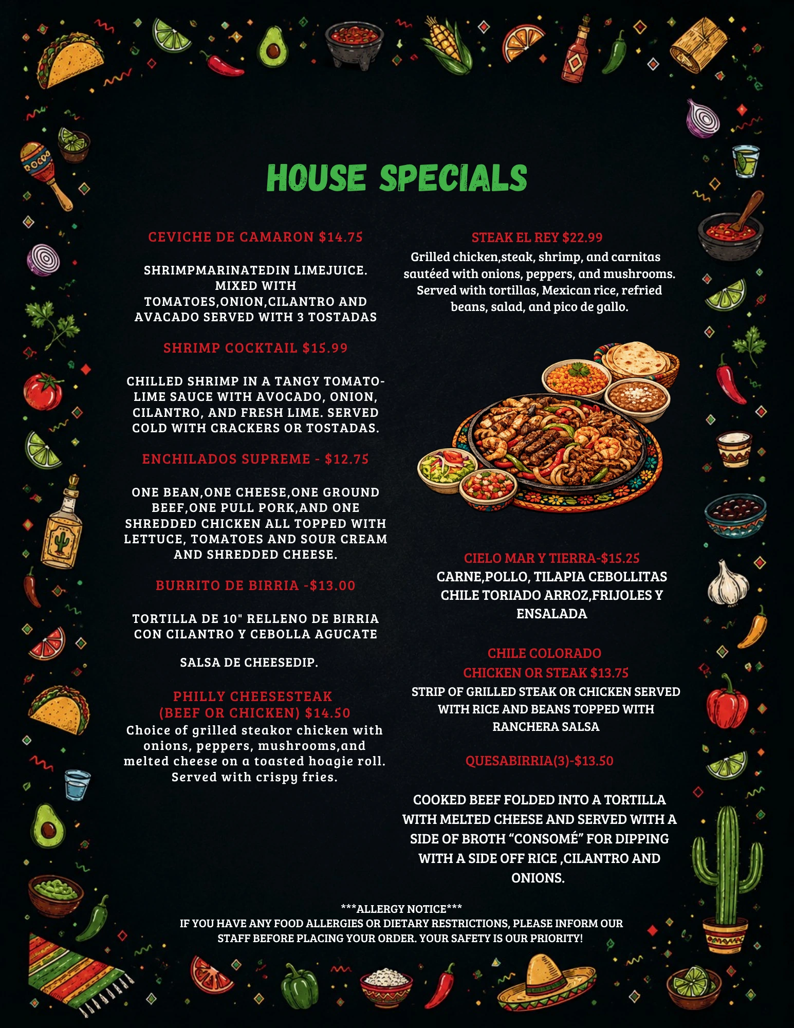 EL REGIO menu page 6
