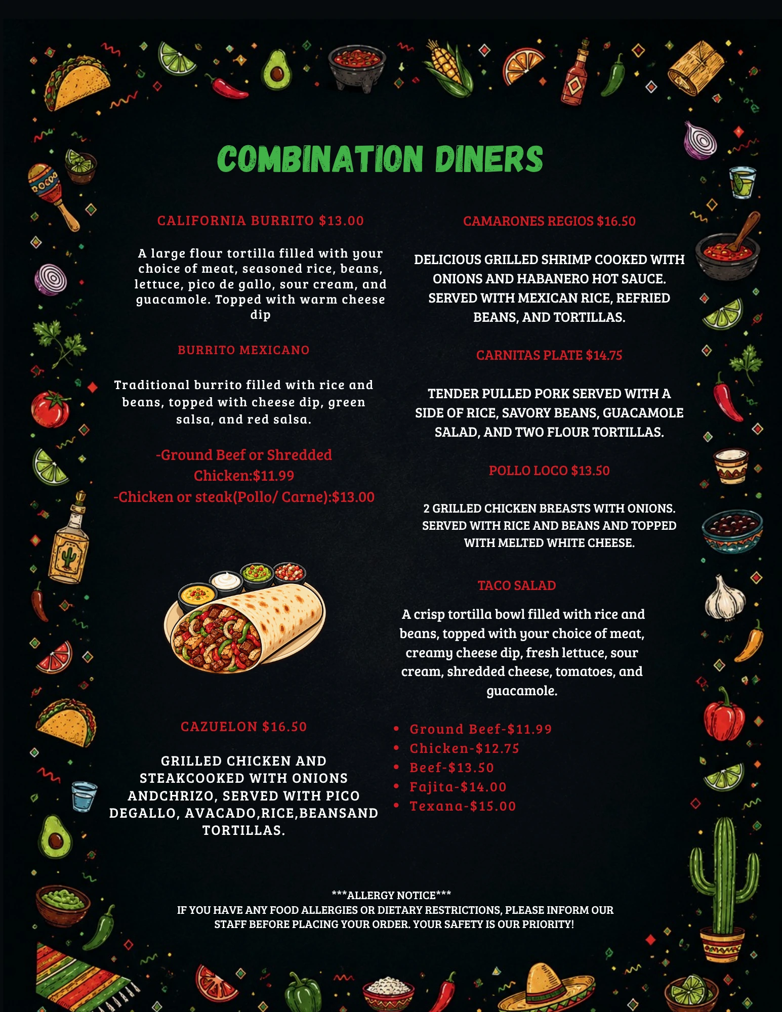 EL REGIO menu page 7